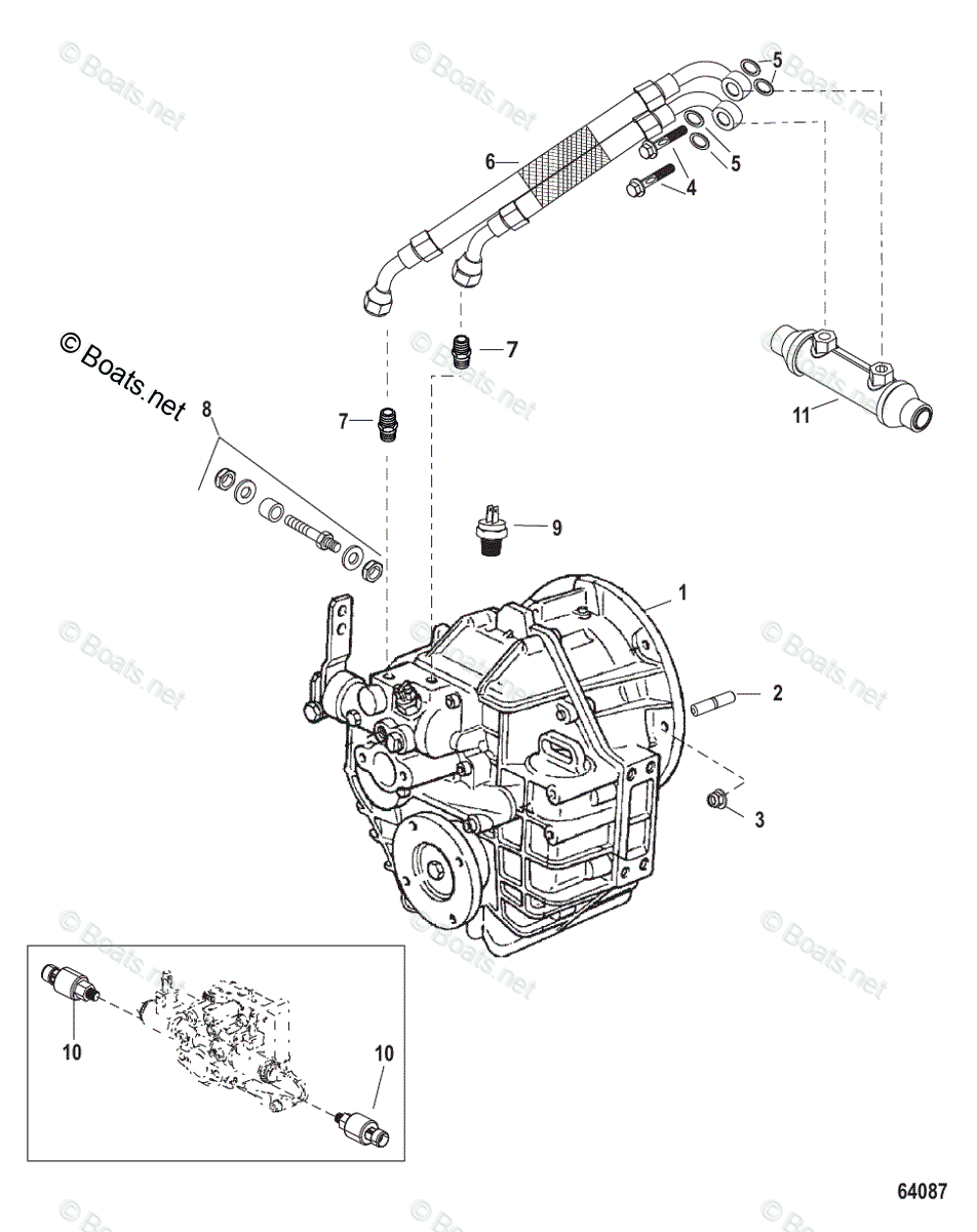 Mercruiser Inboard Diesel Engines OEM Parts Diagram for