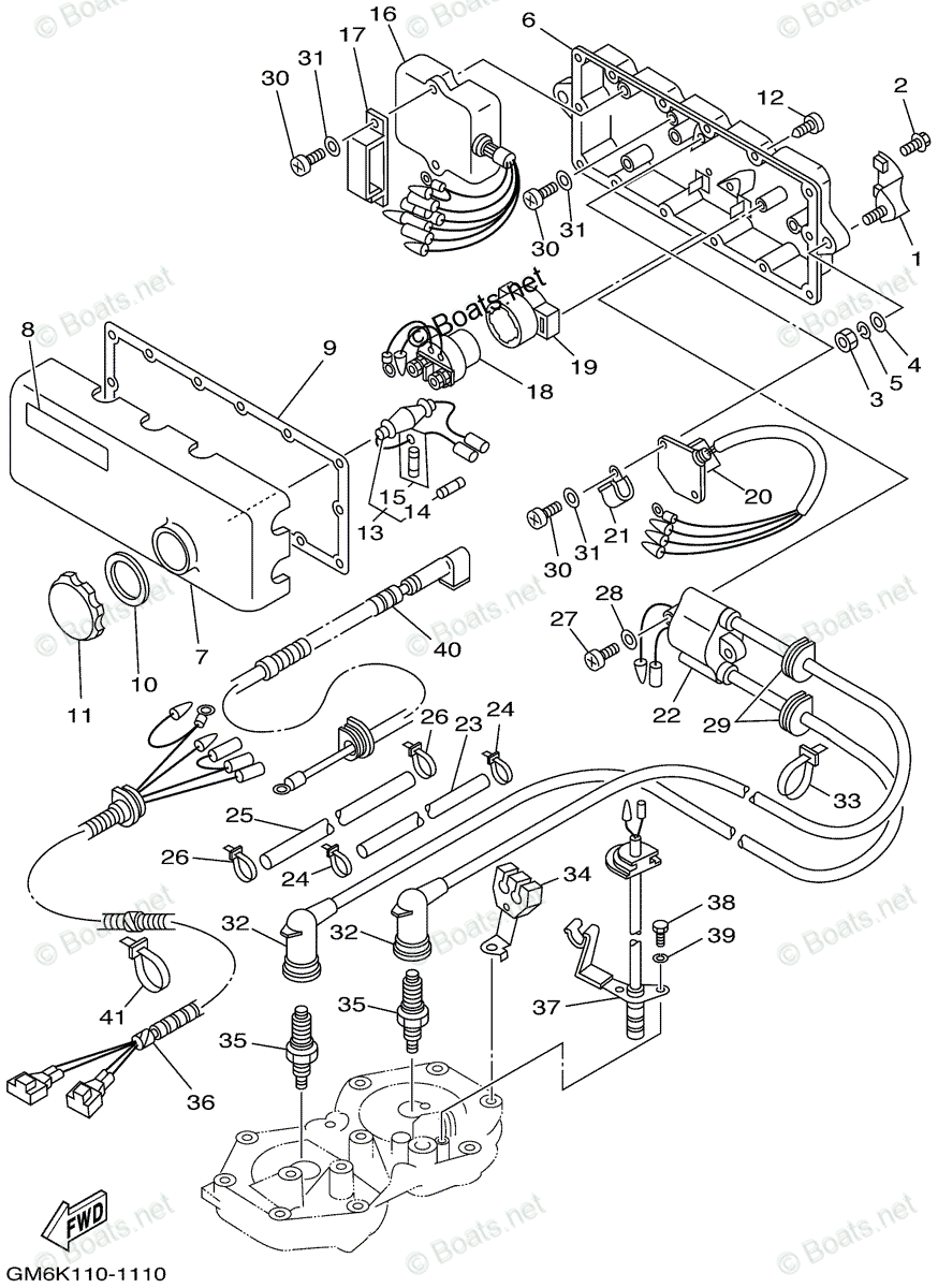Yamaha Waverunner 2001 OEM Parts Diagram for ELECTRICAL (1