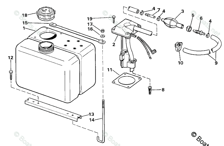 Boat Parts Oil Systems Parts & Accessories Evinrude Johnson 1.8 Gal Oil