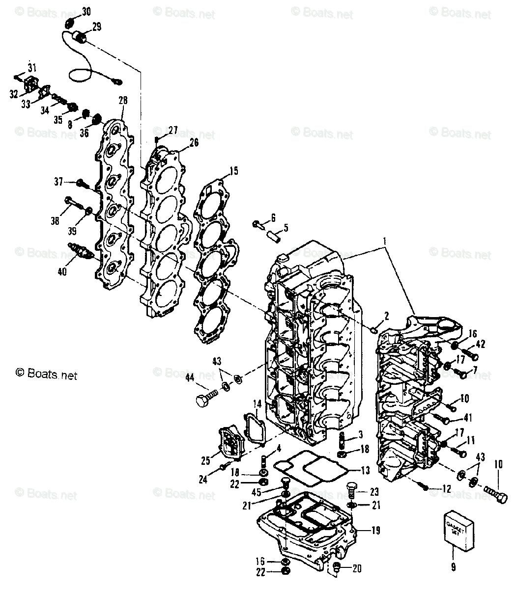 ふっこページ Force Outboard 1989 OEM Parts Diagram for PARTS BREAKDOWN