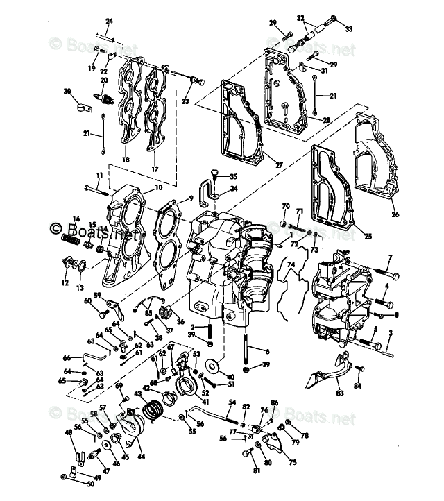 50 HP Evinrude Parts Diagram