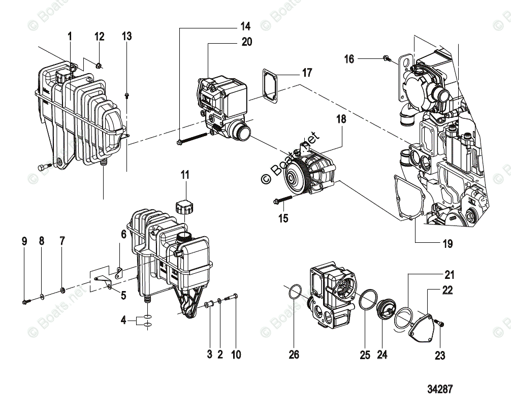 Mercury MerCruiser Inboard Parts by Size & Serial Diesel OEM Parts