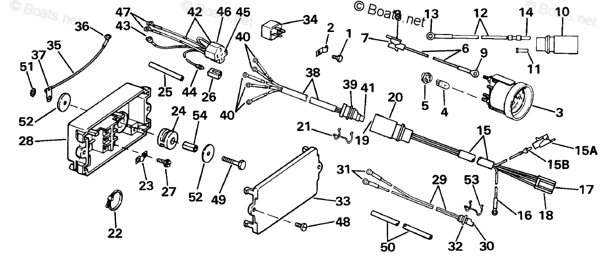 Johnson Outboard 70HP OEM Parts Diagram for Power Trim/Tilt Electrical