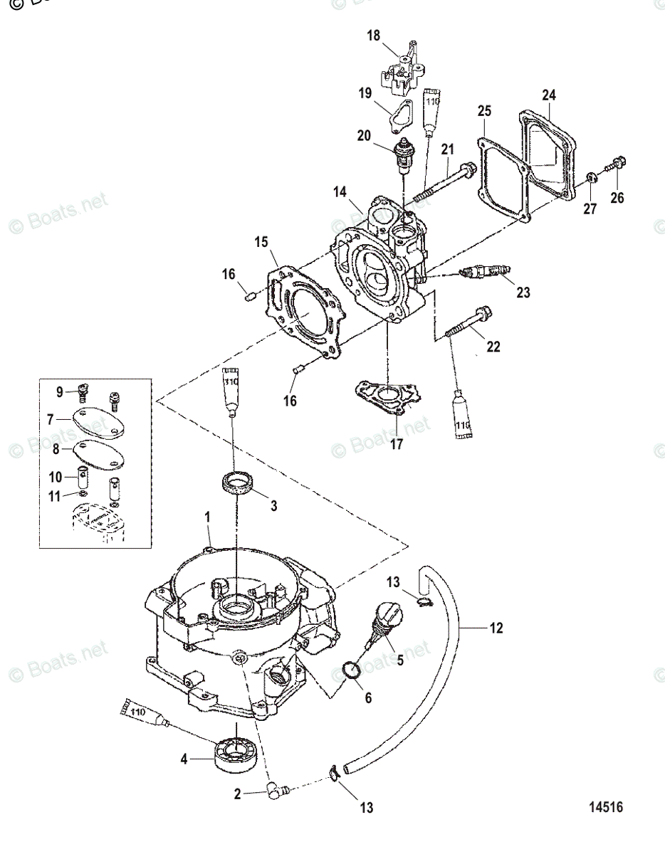 Mercury Mercury & Mariner Outboard Parts by HP & Liter 6HP OEM Parts