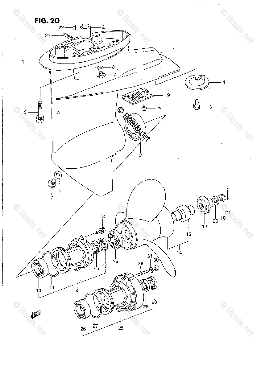 Water Pump 8982297990 1873104870 for Isuzu 6HK1 Engine