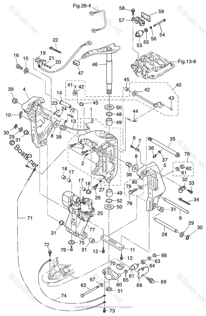 Tohatsu Outboard 2017 OEM Parts Diagram for BRACKET | Boats.net