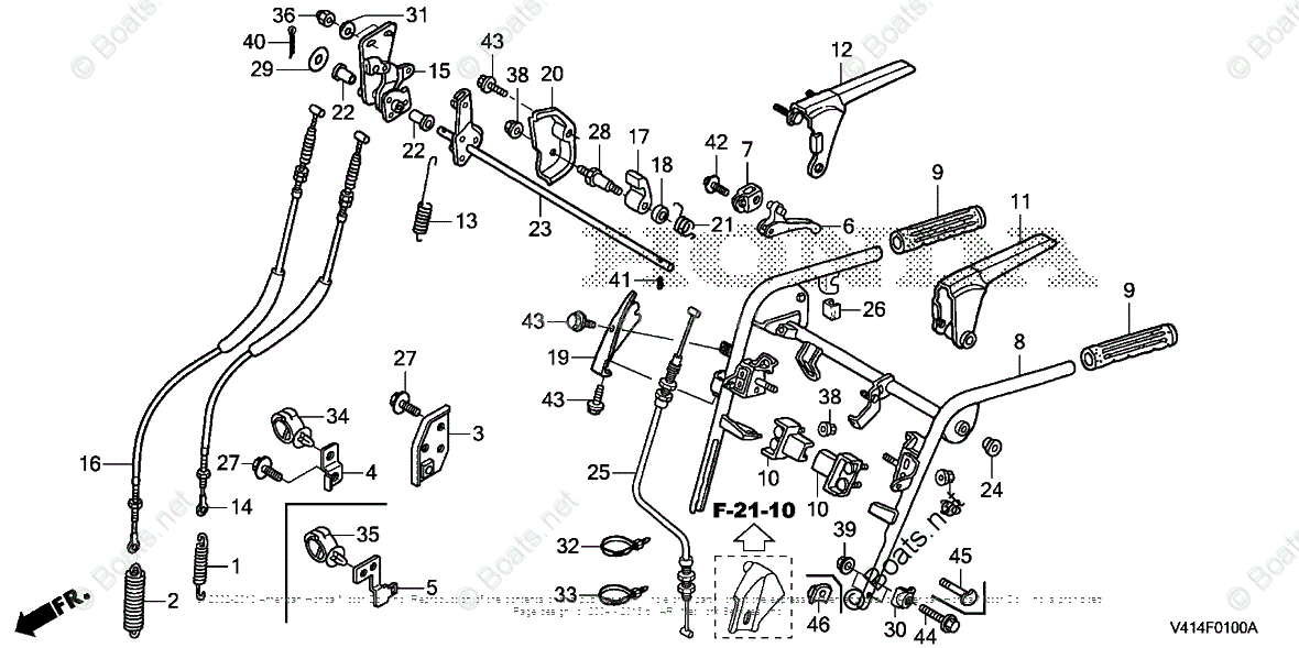 Honda Snow Blowers HS1332 TA VIN SAWJ5000001 OEM Parts Diagram for