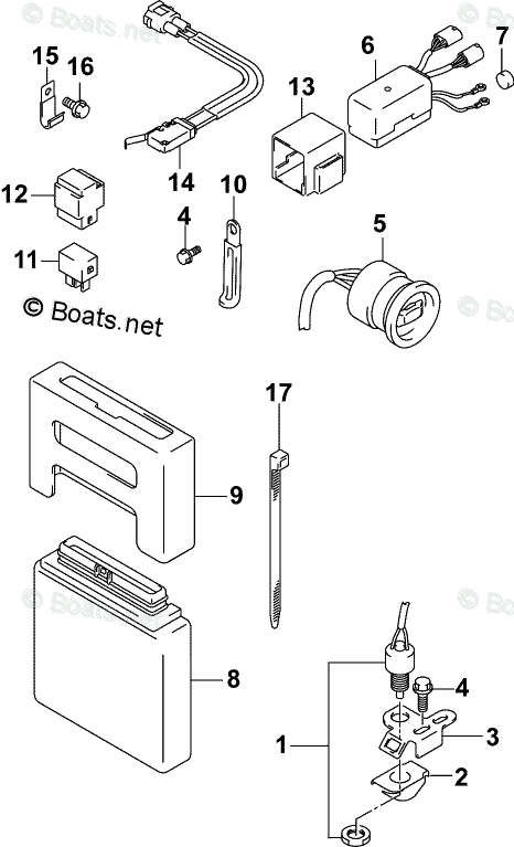 Johnson Outboard 115HP OEM Parts Diagram for Power Trim/Tilt