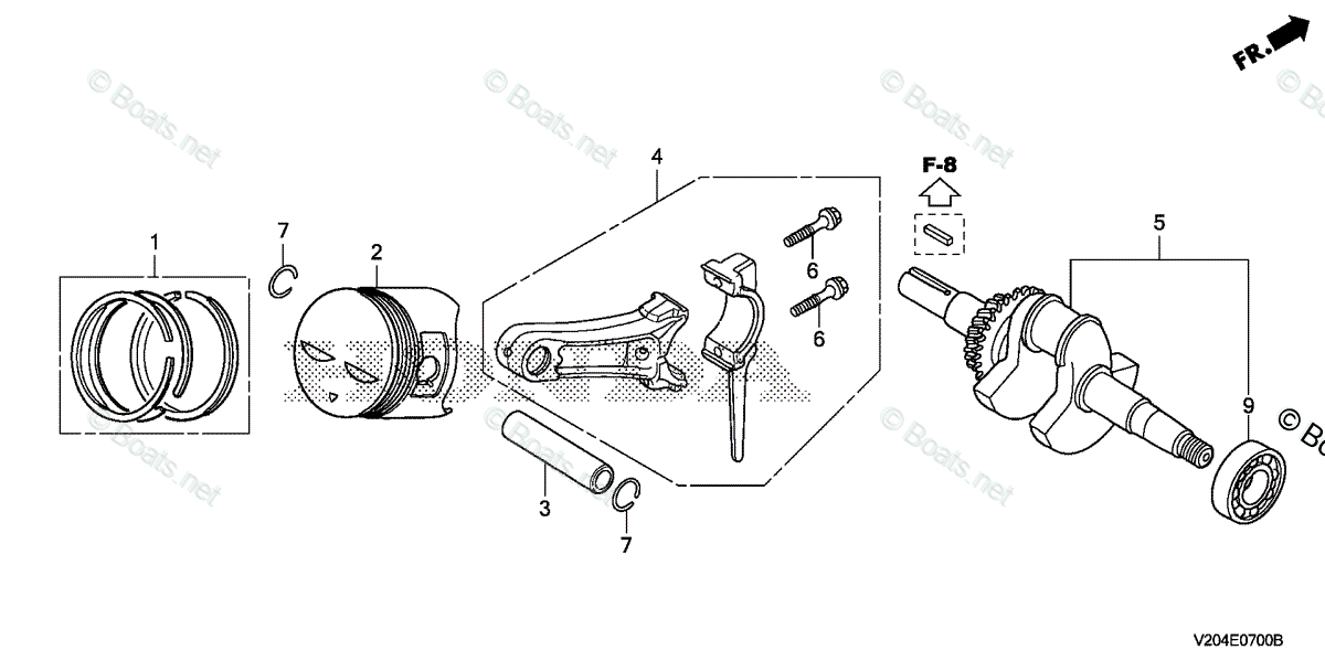 Honda Tillers FRC800K1 A1/A VIN# FAHJ-1310001 OEM Parts Diagram for ...