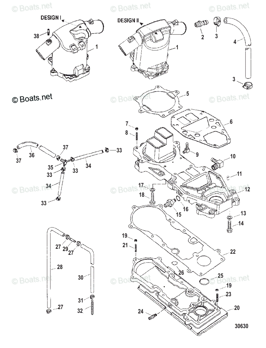 Mercury Sportjet Jet Drive 240HP OEM Parts Diagram for Expansion