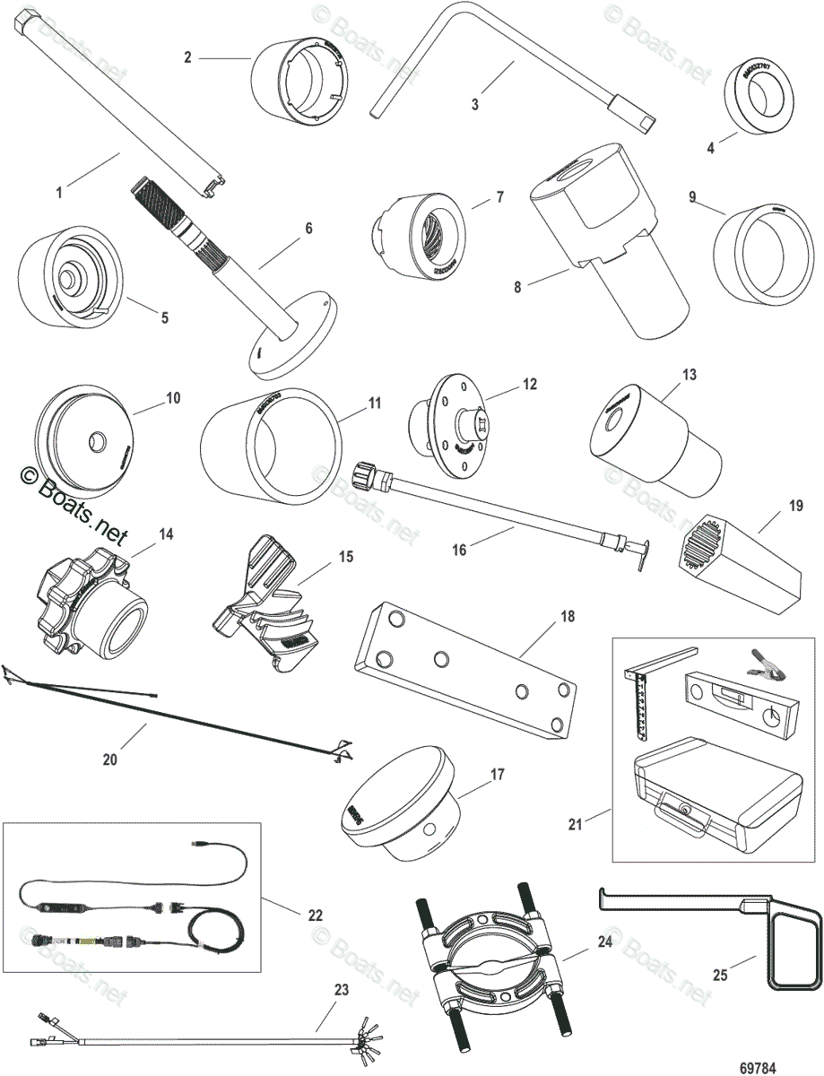 Mercury Outboard 200HP OEM Parts Diagram for Tools | Boats.net