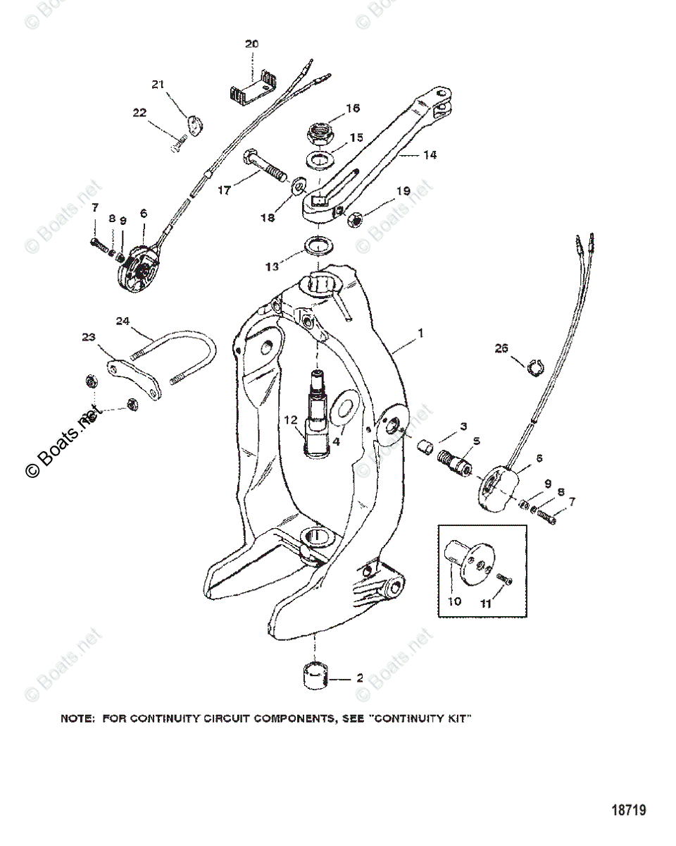 Mercruiser Sterndrive Outdrives OEM Parts Diagram for GIMBAL