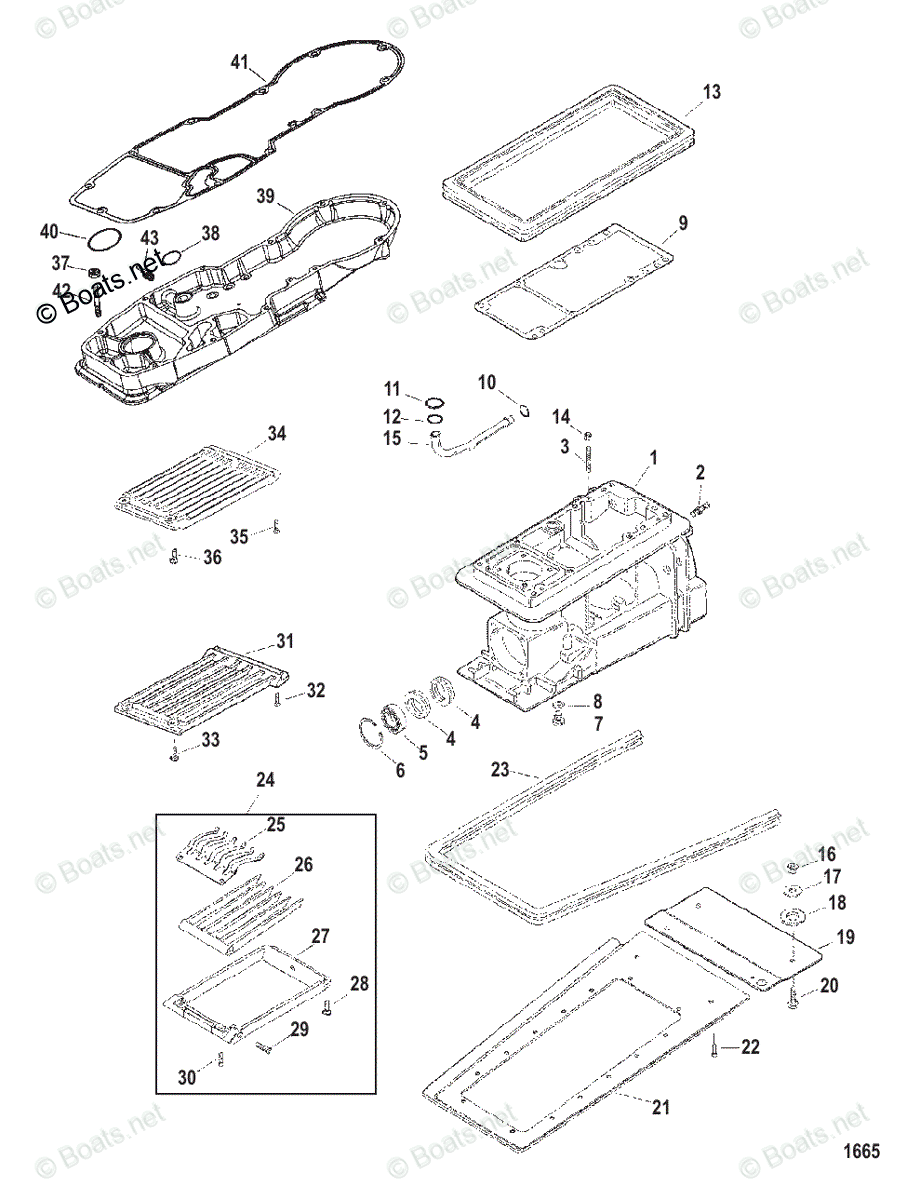 Mercury Sportjet Jet Drive 250HP OEM Parts Diagram for Jet Drive