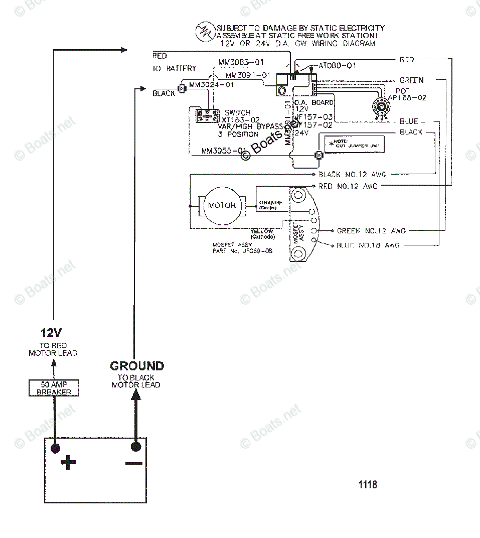 Trolling Motor Great White Series OEM Parts