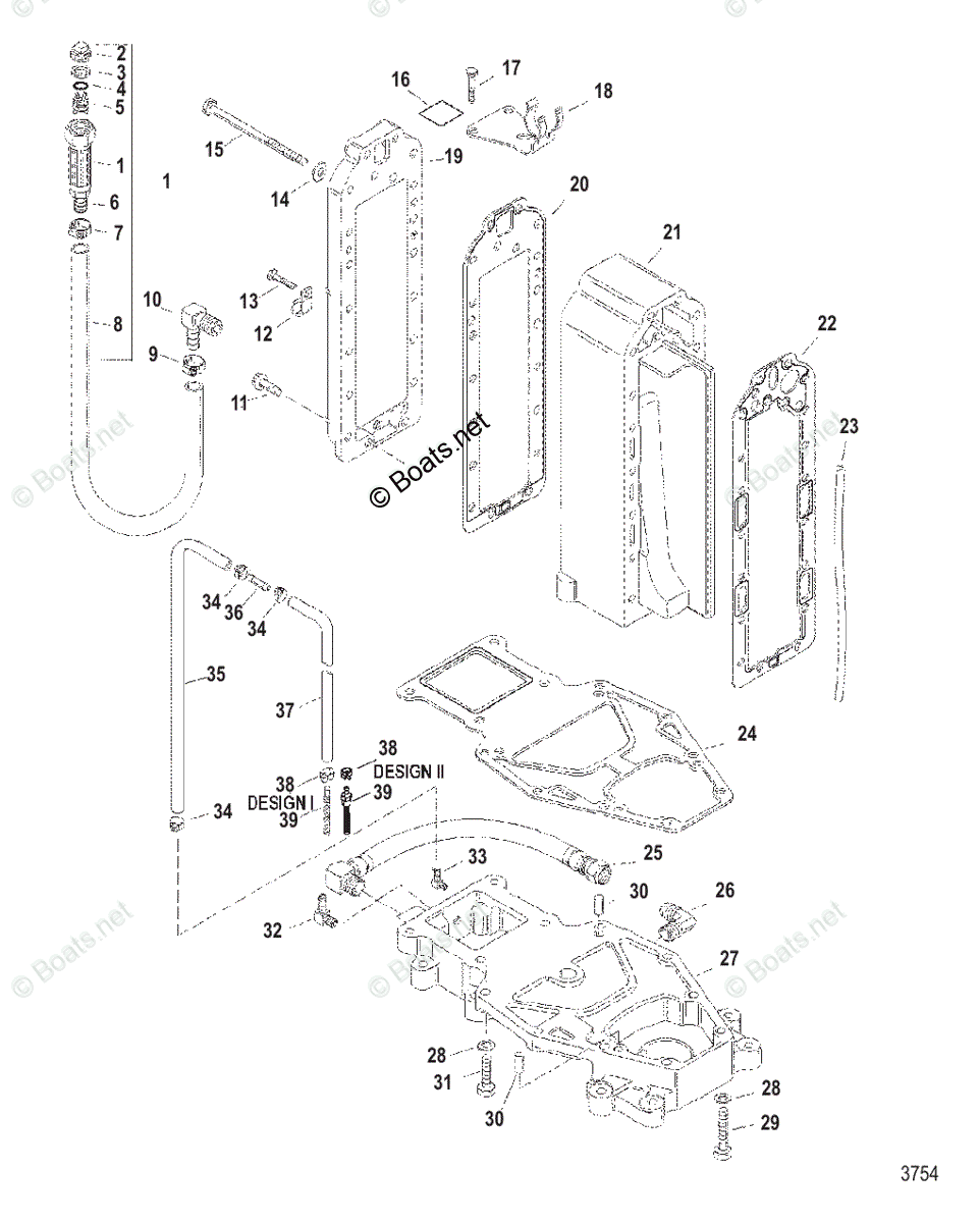 Mercury Sportjet Jet Drive 175HP OEM Parts Diagram for Manifold