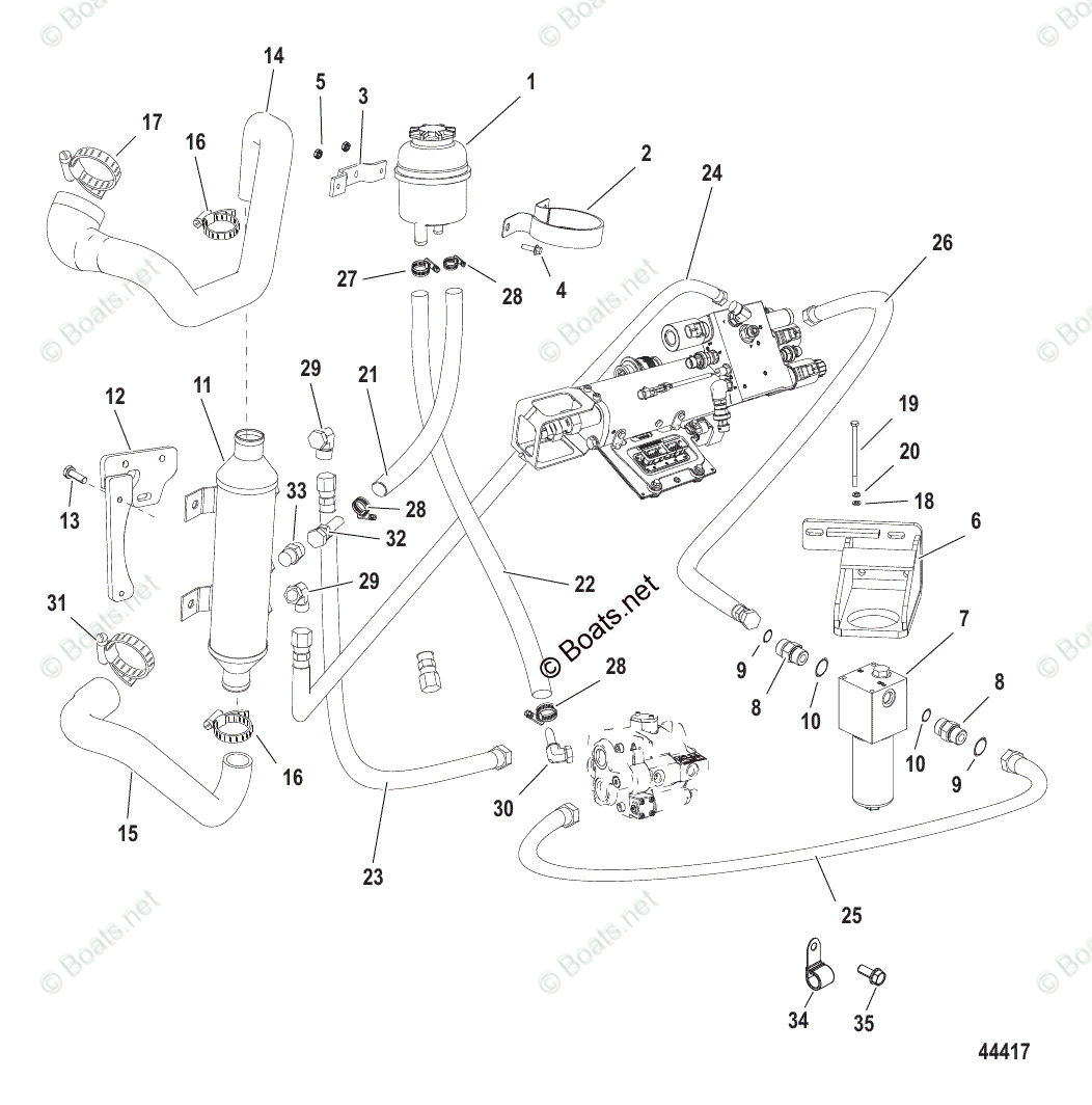 Mercruiser Sterndrive Diesel Engines Oem Parts Diagram For Axius 