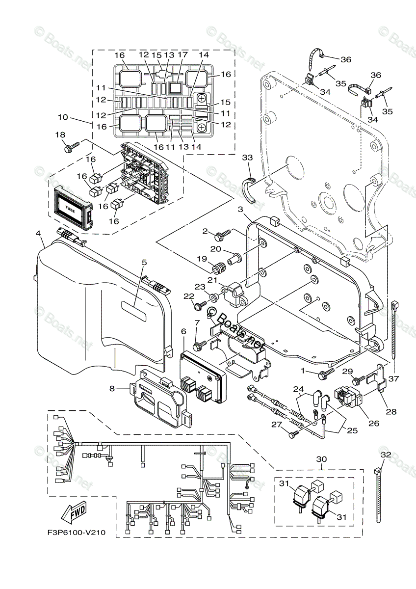 Yamaha Waverunner 2020 OEM Parts Diagram for ELECTRICAL (1)
