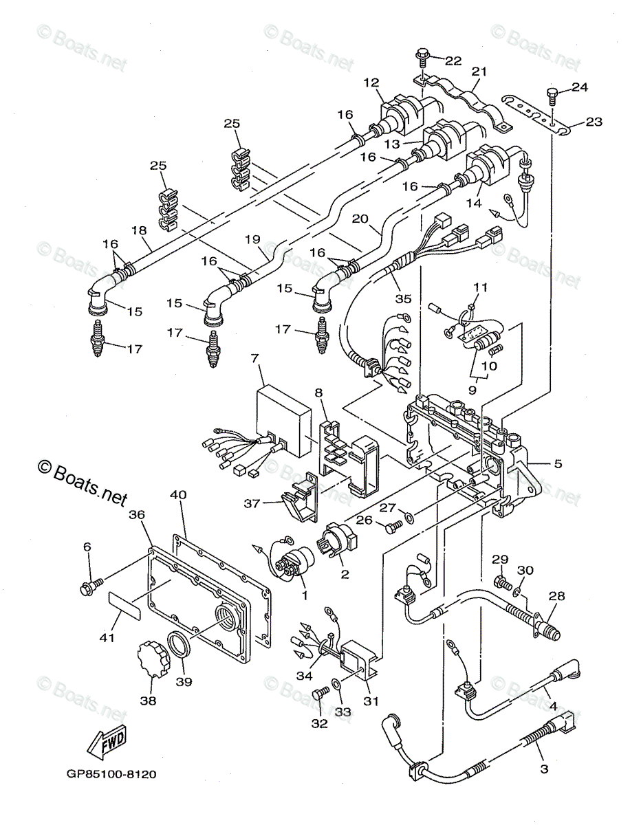 Yamaha Waverunner 1998 OEM Parts Diagram for ELECTRICAL (1