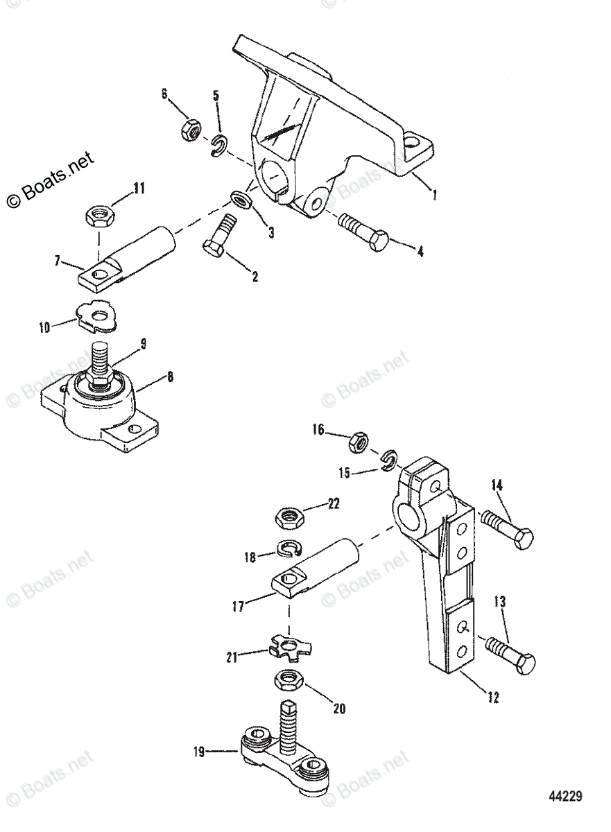 Mercruiser Sterndrive Diesel Engines OEM Parts Diagram for Transmission