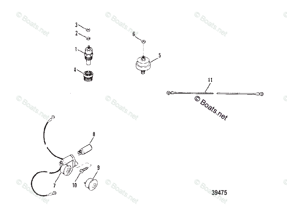 Mercruiser Sterndrive Gas Engines OEM Parts Diagram for AUDIO WARNING ...