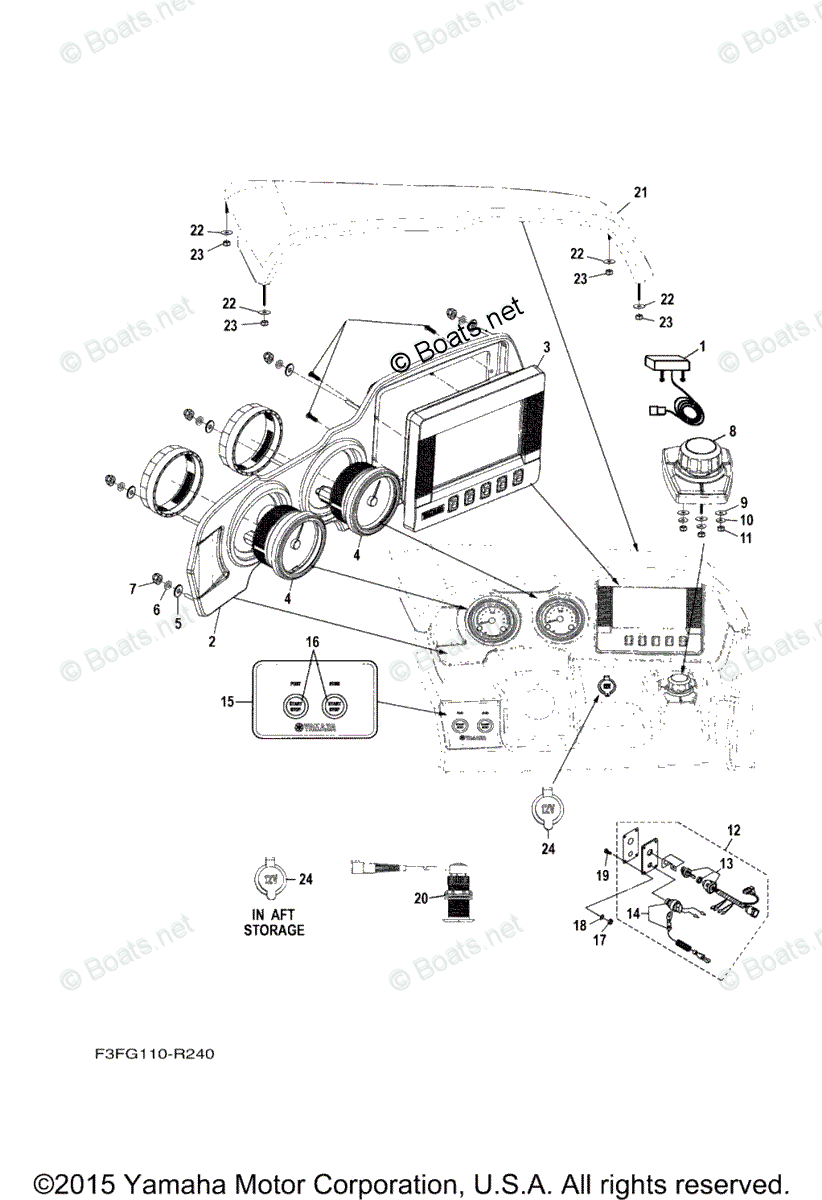 Yamaha Boats 2016 OEM Parts Diagram for ELECTRICAL 4 | Boats.net