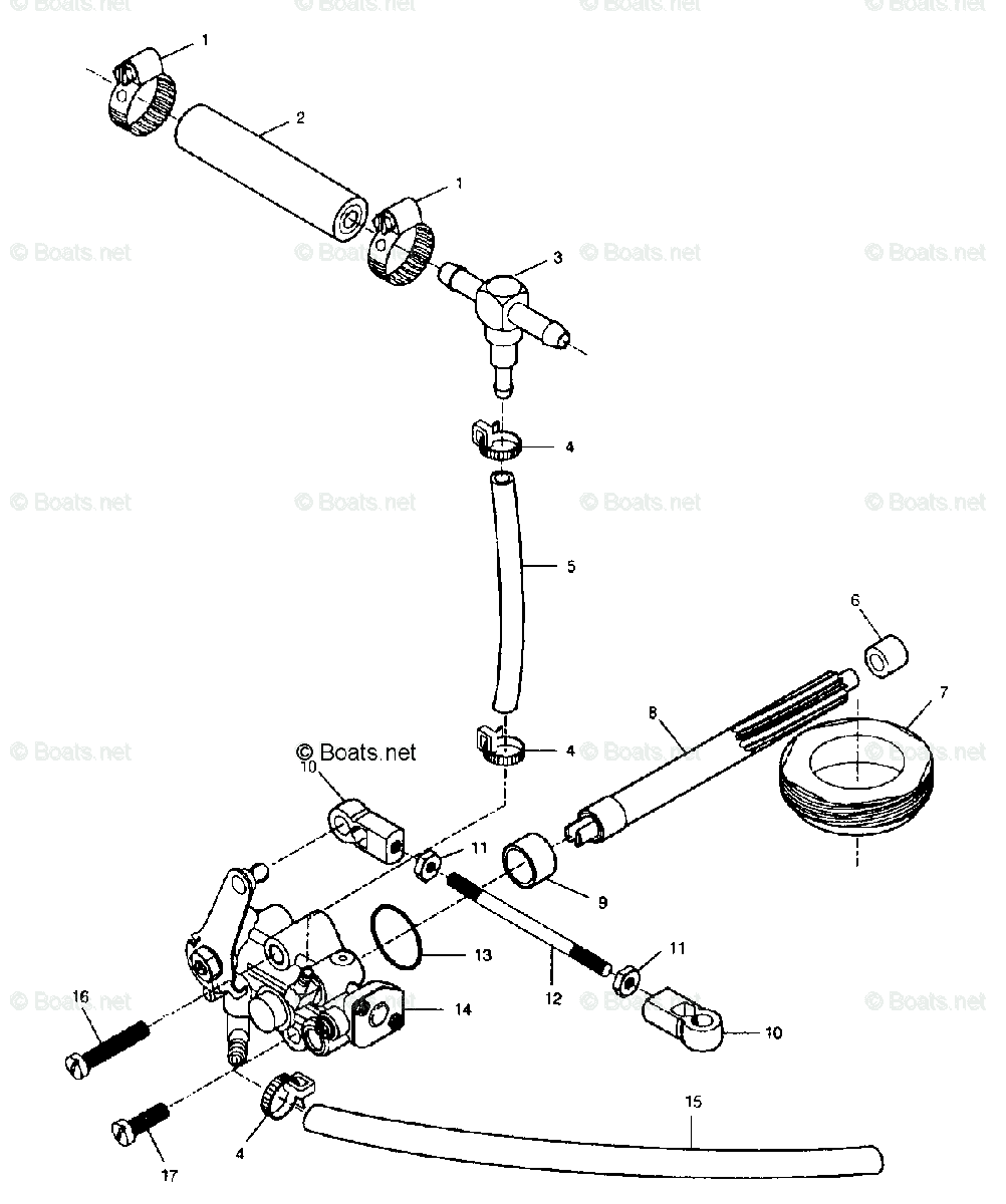 Force Outboard 1993 OEM Parts Diagram for VRO Pump
