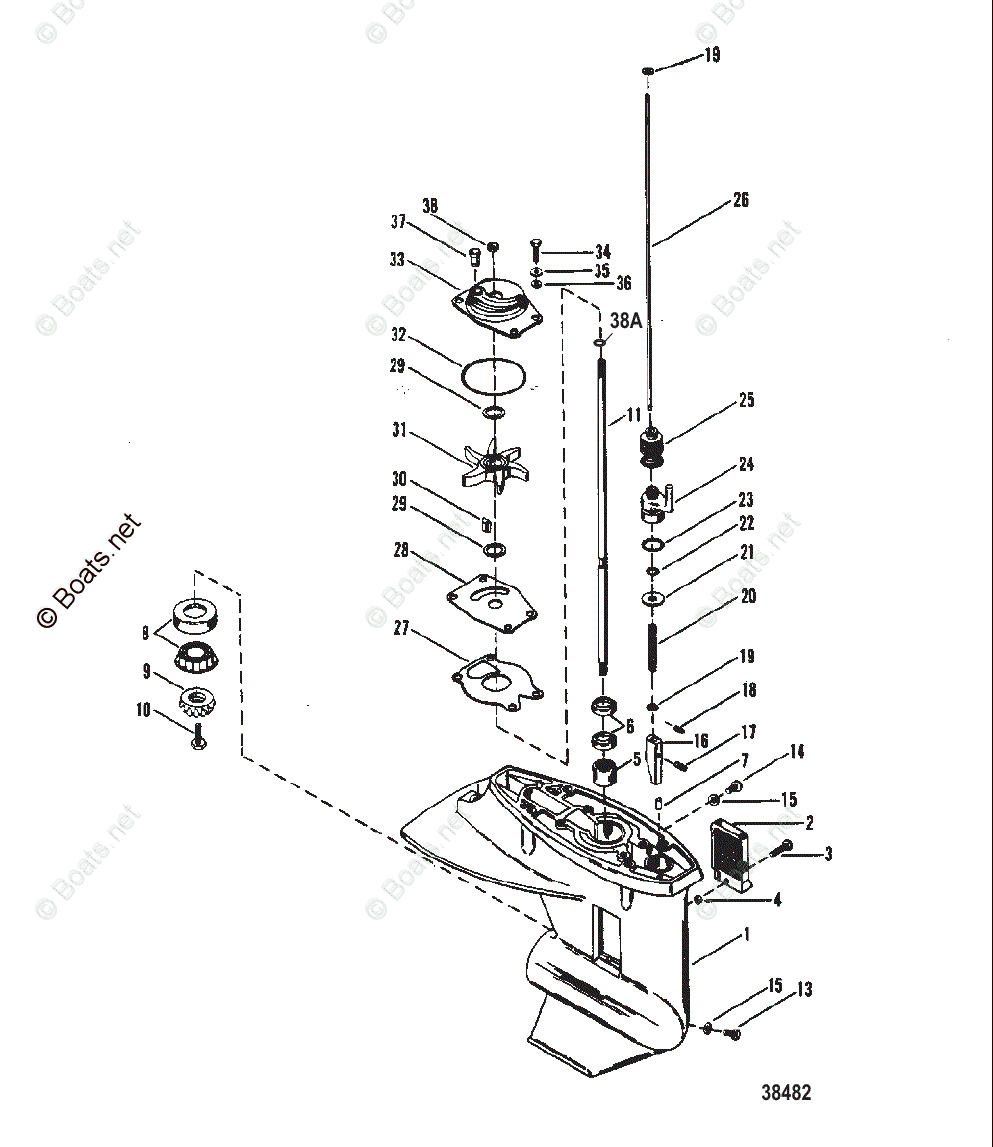 Mercury Mercury & Mariner Outboard Parts by HP & Liter 25HP OEM Parts