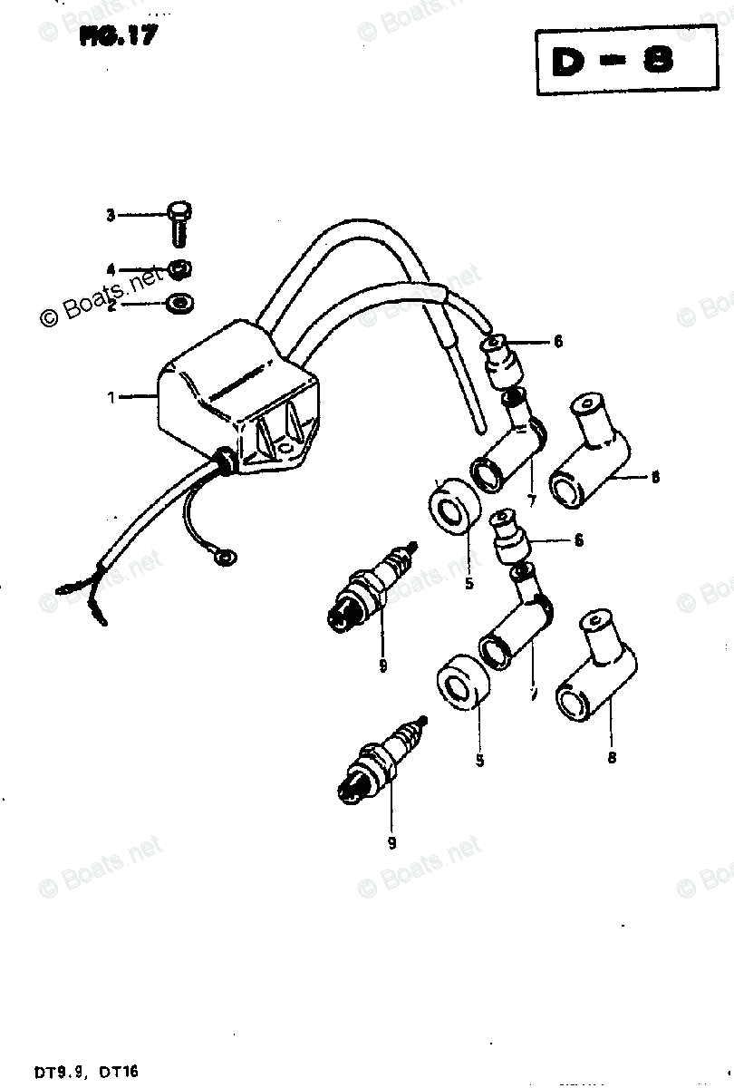Suzuki Outboard 1980 OEM Parts Diagram for IGNITION | Boats.net