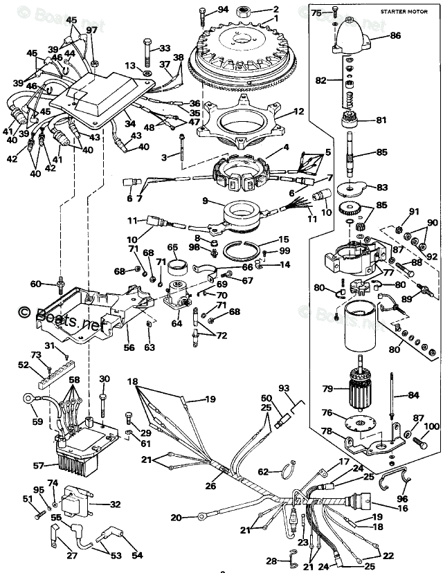 Evinrude Outboard Parts by Year 1988 OEM Parts Diagram for Ignition