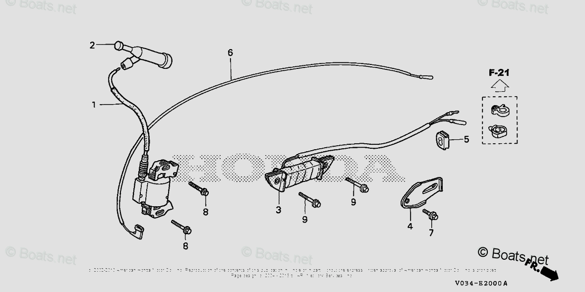 Honda Snow Blowers HS1132 TA-A VIN# SZBF-1010001 OEM Parts Diagram for ...