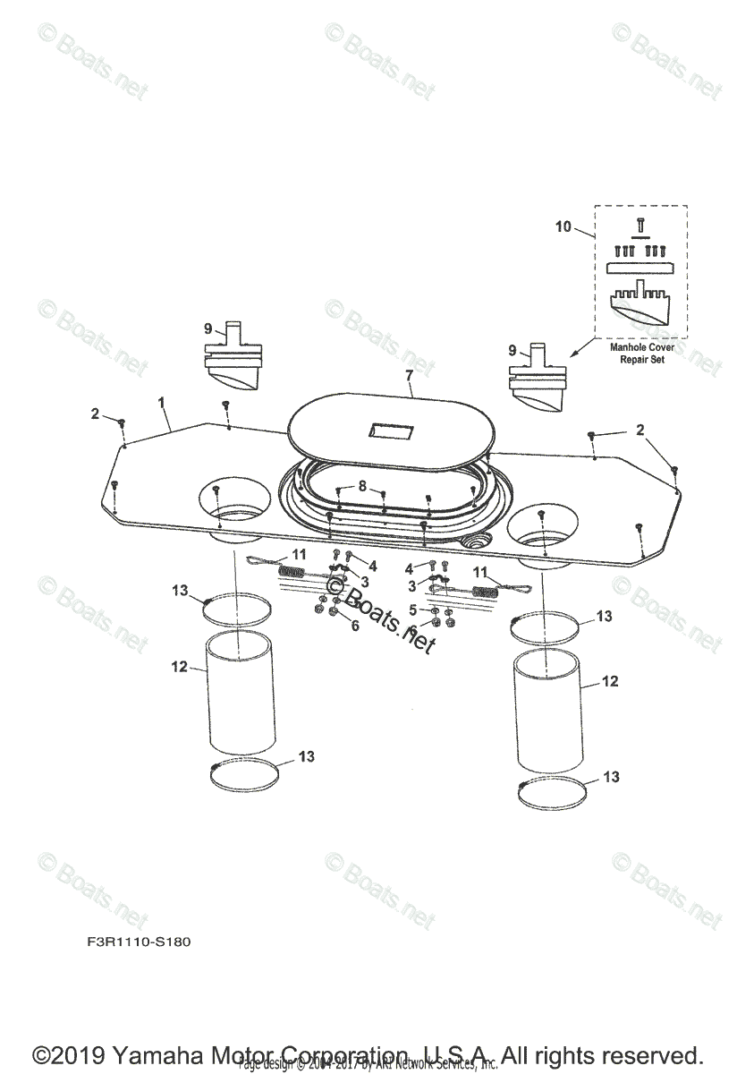 Yamaha Boats 2018 OEM Parts Diagram for Jet Unit 4