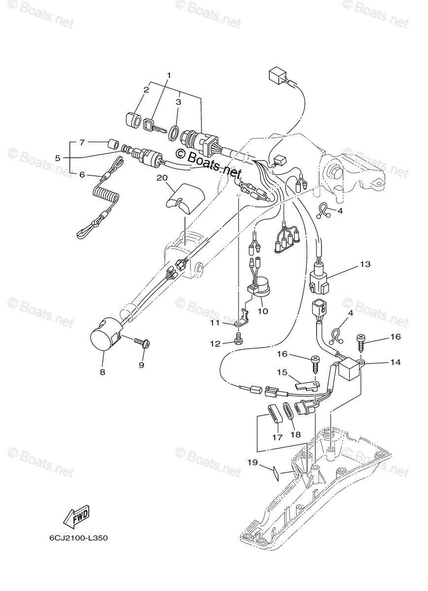 Yamaha Outboard 2021 OEM Parts Diagram for OPTIONAL PARTS 3 | Boats.net