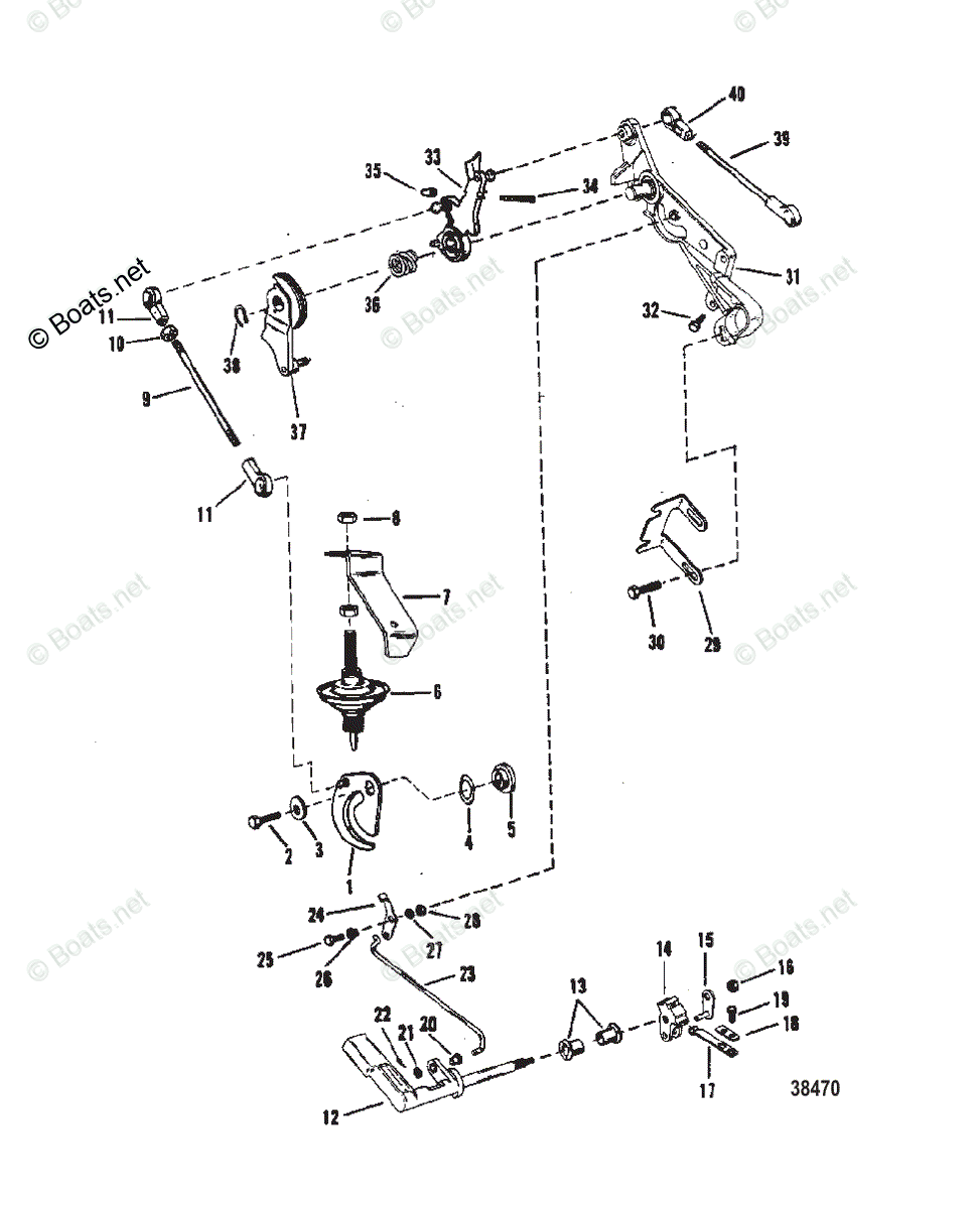 1983 Mercury 18hp and 25hp Outboard Motor Parts Manual 