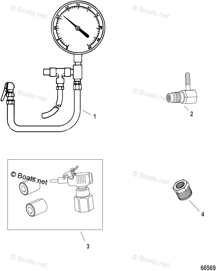 Mercruiser Rigging Parts & Accessories Tools OEM Parts Diagram for
