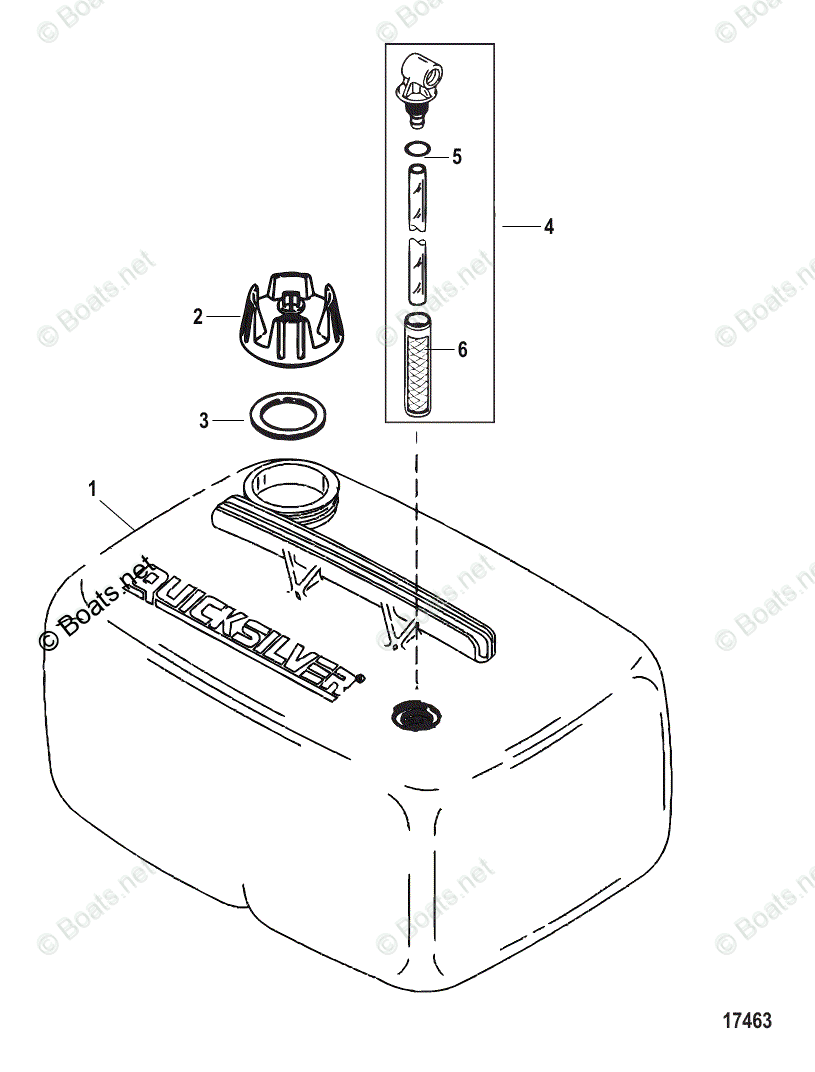 Mercruiser Rigging Parts & Accessories Fuel/Oil Tanks, Fuel Lines ...