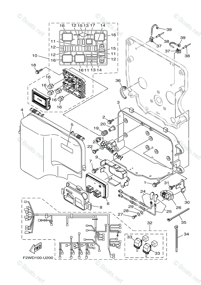 Yamaha Waverunner 2019 OEM Parts Diagram for ELECTRICAL (1) | Boats.net