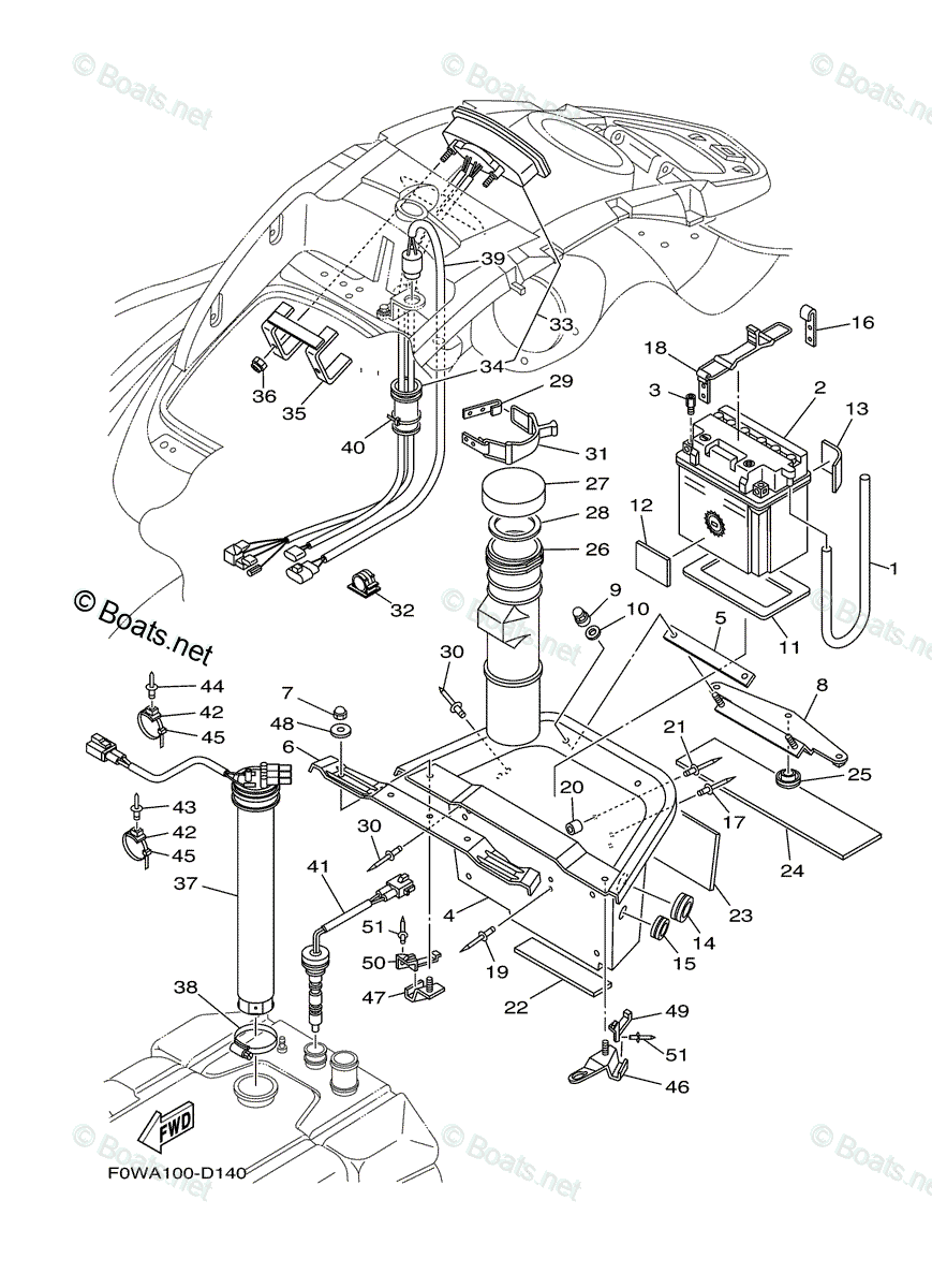 Yamaha Waverunner 2005 OEM Parts Diagram for ELECTRICAL (2 Yamaha Waverunner 2005 OEM Parts Diagram for ELECTRICAL (2