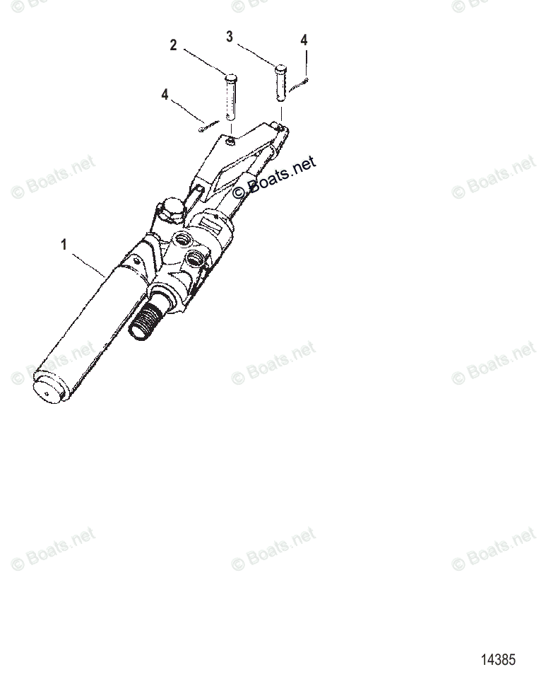 Mercruiser Sterndrive Gas Engines OEM Parts Diagram for Actuator