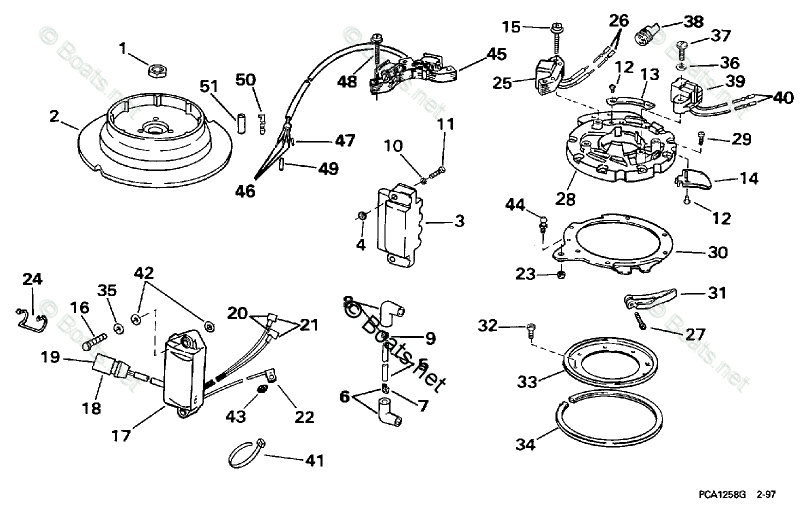 Evinrude Outboard Parts by Year 1997 OEM Parts Diagram for Ignition