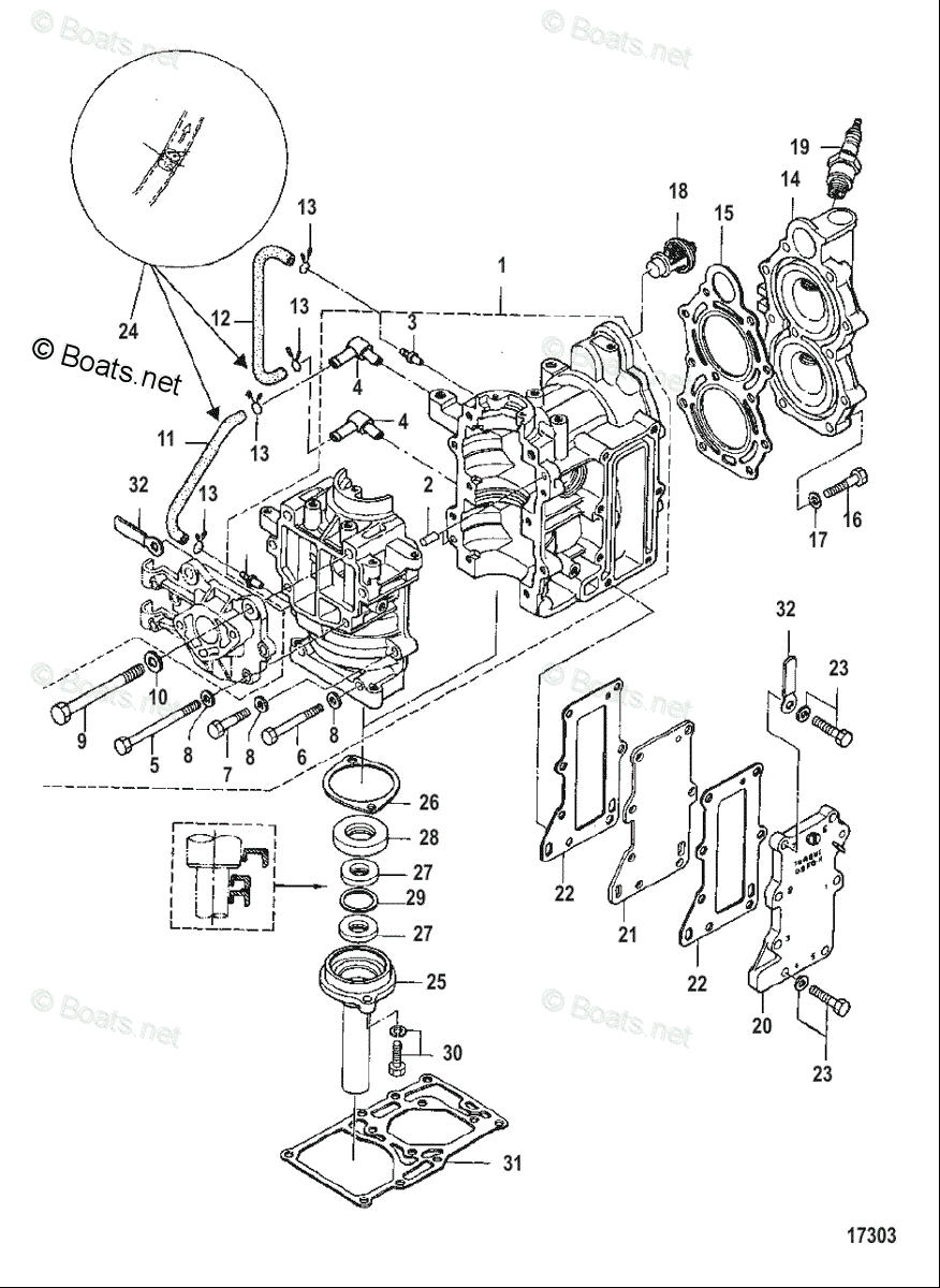 Mercury Mercury & Mariner Outboard Parts by HP & Liter 9.9HP OEM Parts