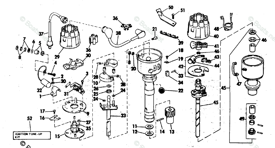 OMC Sterndrive 5.0L 305 CID V8 OEM Parts Diagram for Distributor Group |  Boats.net