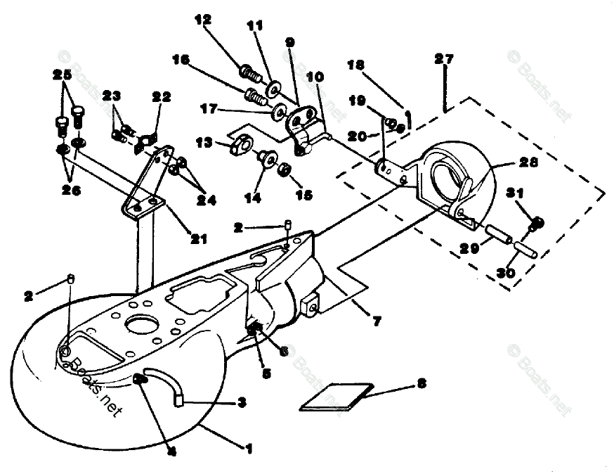 Yamaha Jet Drive Pump Parts 40SD OEM Parts Diagram for Main ...