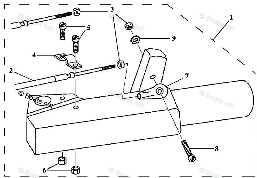 Yamaha Jet Drive 50HP OEM Parts Diagram for Tiller Steering ...