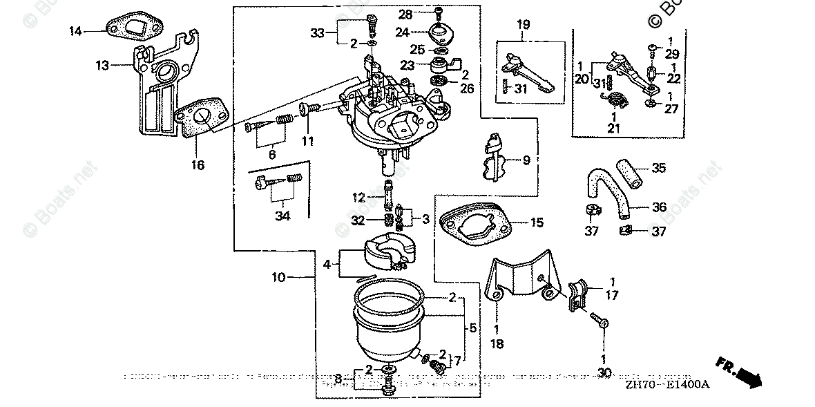 Honda Small Engines GX120K1 LW2 VIN# GC01-2000001 TO GC01 ...