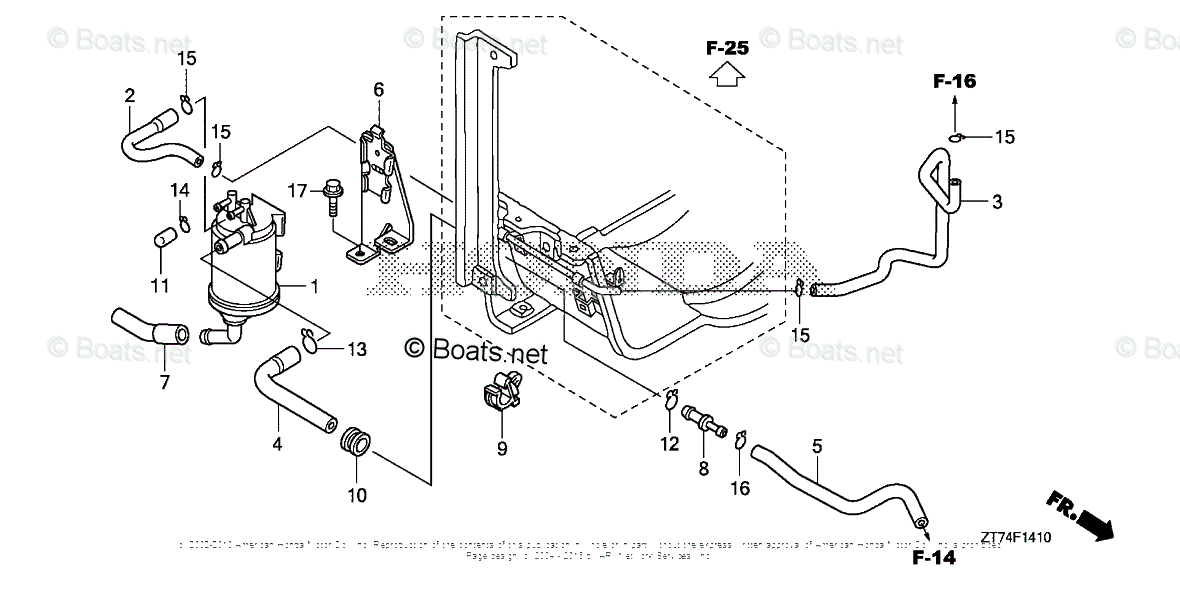 Honda Generator Parts Eu3000is Ac Vin Ezgf 1080001 To Ezgf 1499999 Oem Parts Diagram For Canister Boats Net
