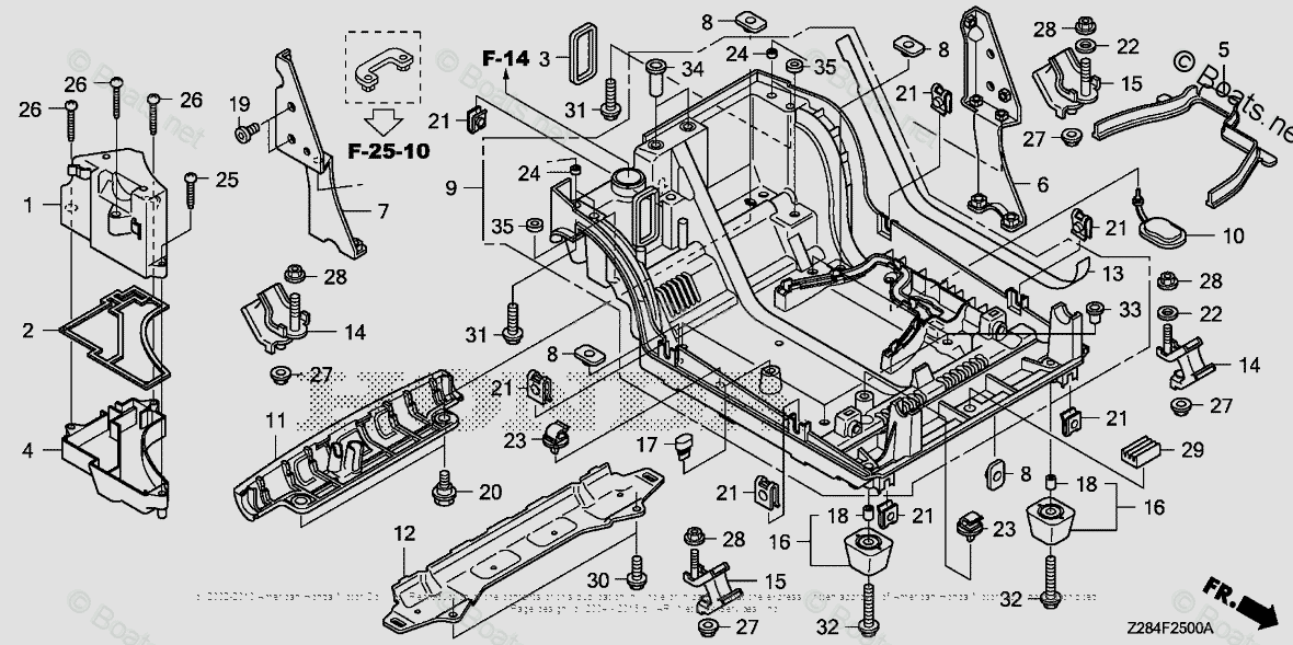 Honda Generators EU3000I AC VIN EAVJ1000001 OEM Parts Diagram for