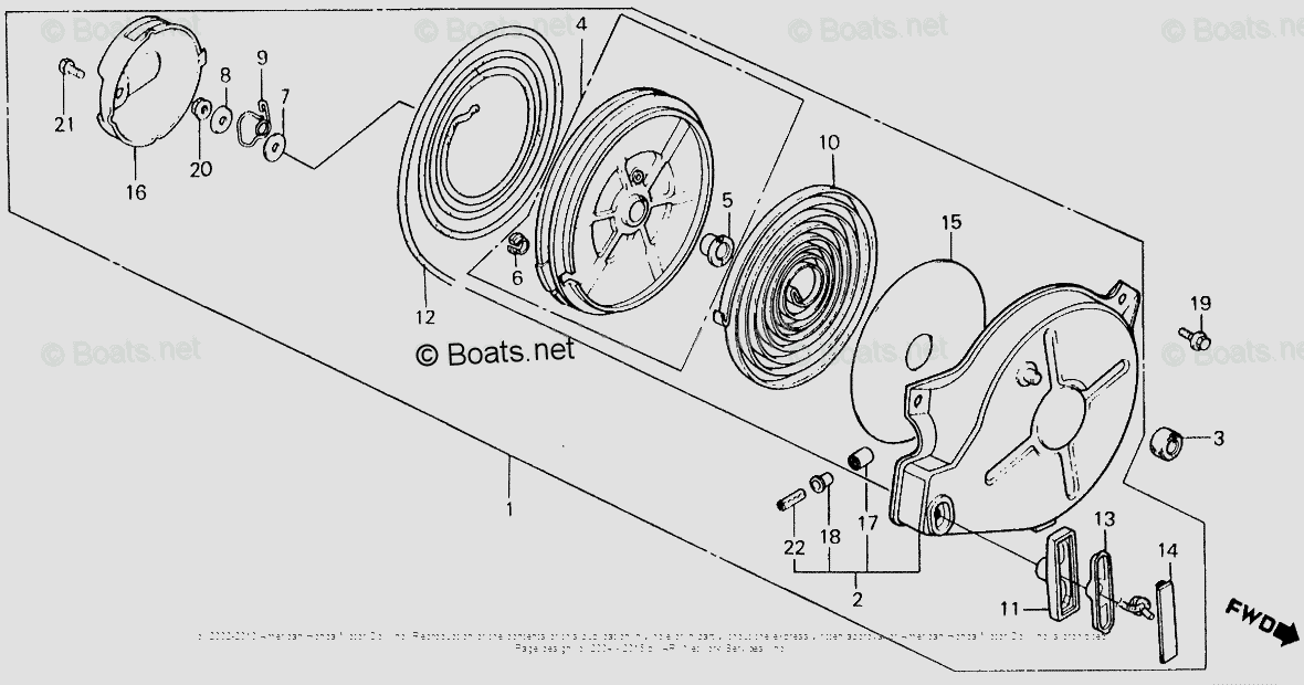 Honda Generators EM500 A VIN EM5001000001 OEM Parts Diagram for