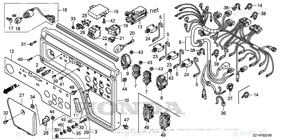 Honda Generators EM6500SXK2 AT VIN EBJC1000001 OEM Parts Diagram for