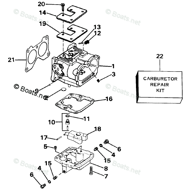 Johnson Outboard Parts By Year 1986 Oem Parts Diagram For Carburetor Boats Net