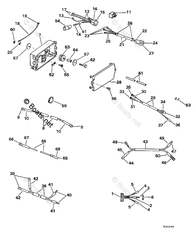 Johnson Outboard 115HP OEM Parts Diagram for Power Trim/Tilt Electrical